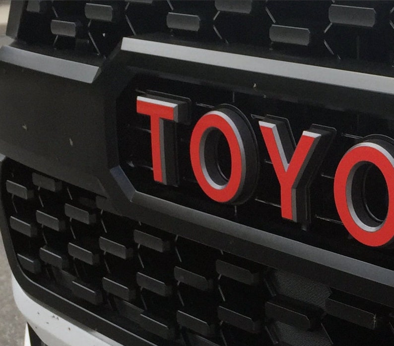 Toyota Tundra TRD PRO front grille letters decals for your | Etsy