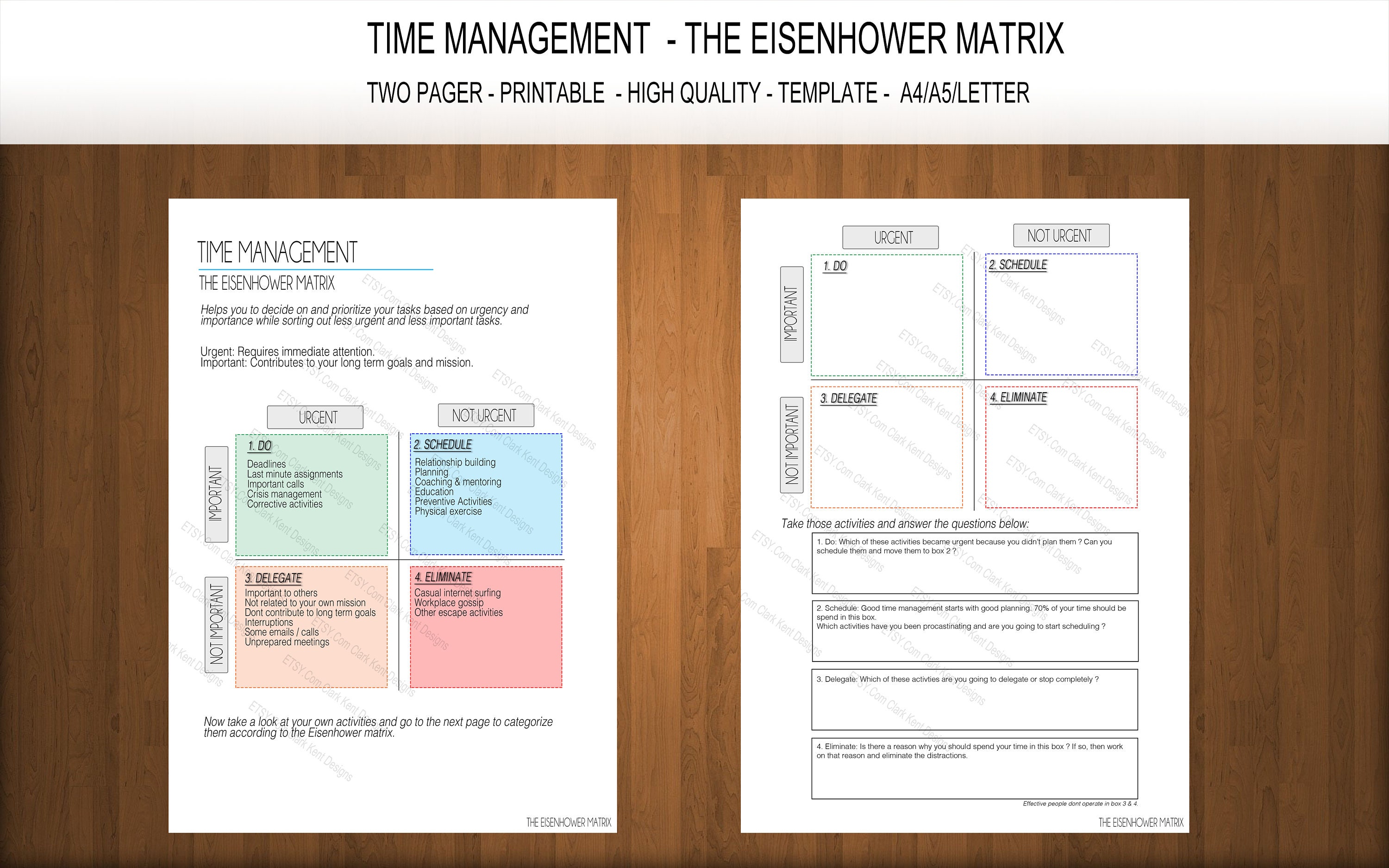 stephen covey time management matrix template