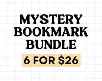 Bookmark Mystery Pack for Readers, Mystery Bookmark Bundle for Book Lover, Gift for Bookworm, Best Friend Gift, Book Club, Bookish Merch