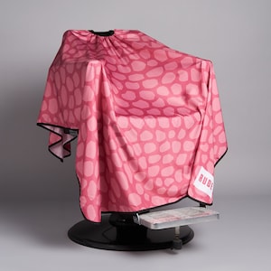 Rude Croc Pink Premium Capas de corte Vestidos Peluquero Peluquero Estilista Cortador XLarge Salón de lujo Vestido de capa Barberos Peluquería Gang XXL