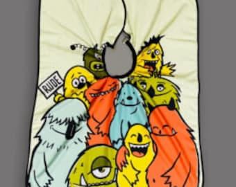 Kids Cartoon Premium Cutting Capes Gowns Barber Hairdresser Stylist Cutter Luxury Salon Cape Gown Barbers Hairdressing Gang