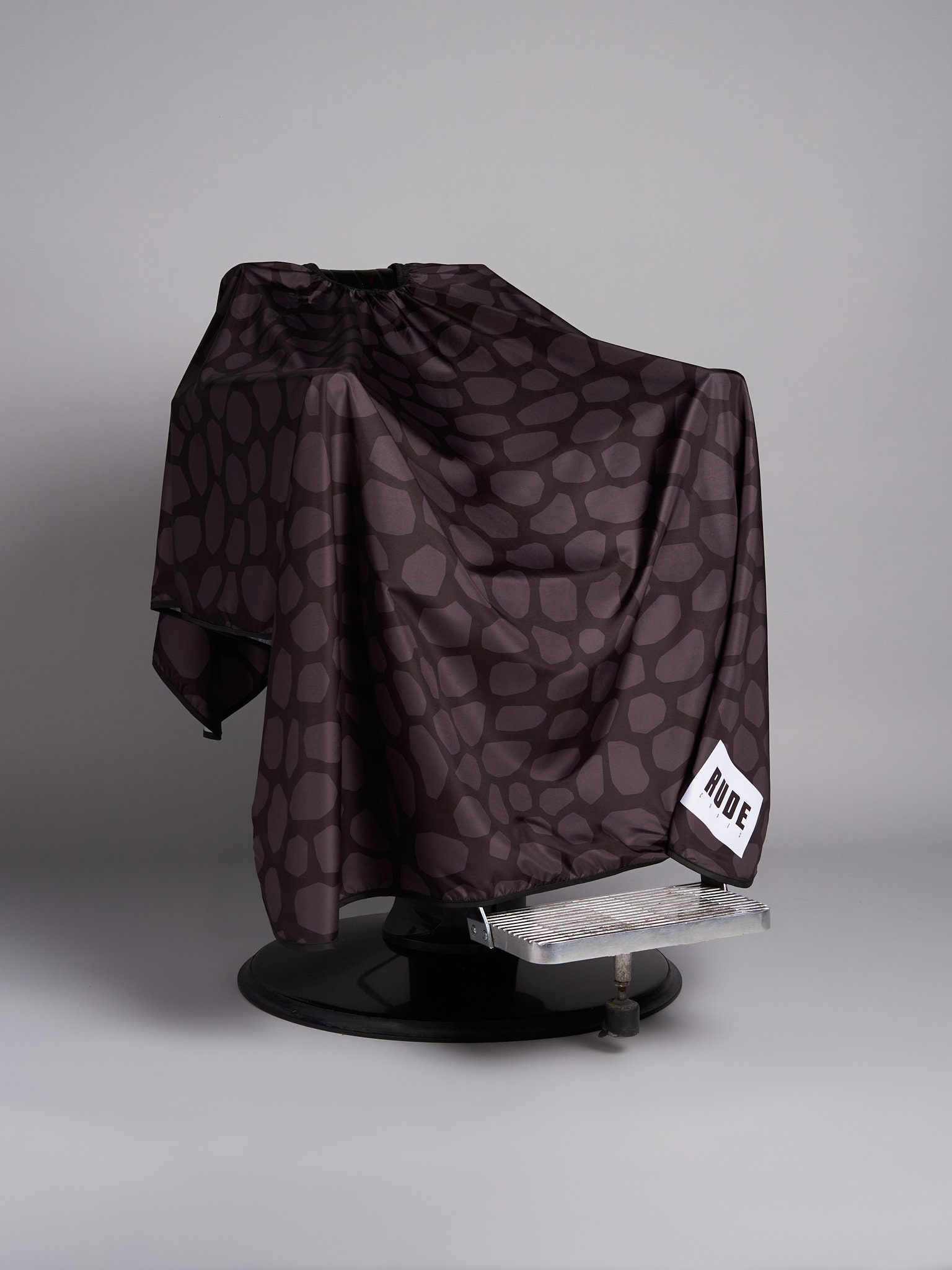 Rude Croc Charcoal Premium Cutting Capes Gowns Barber Hairdresser Stylist Cutter XLarge Luxury Salon Cape Gown Barbers Hairdressing Gang XXL