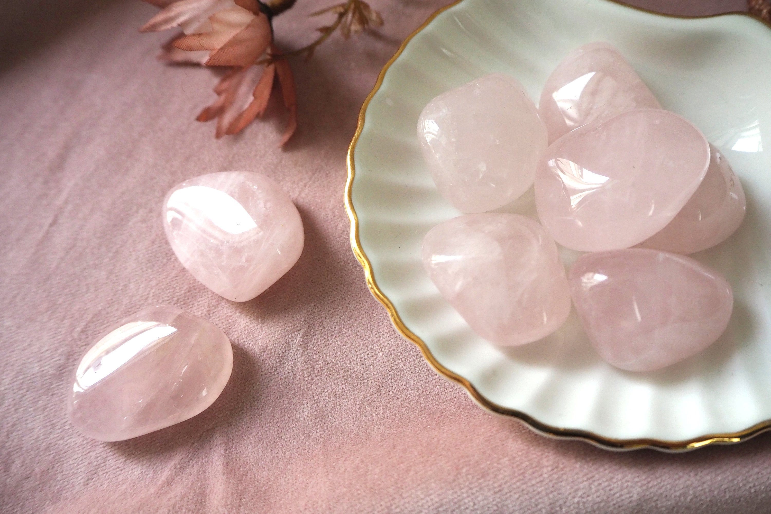 Rose Quartz One Tumbled Stone 30-35mm Reiki Healing Crystal Love Compassion Rose Quartz One Tumbled Stone 30-35mm Reiki Healing Crystal Love Compassion