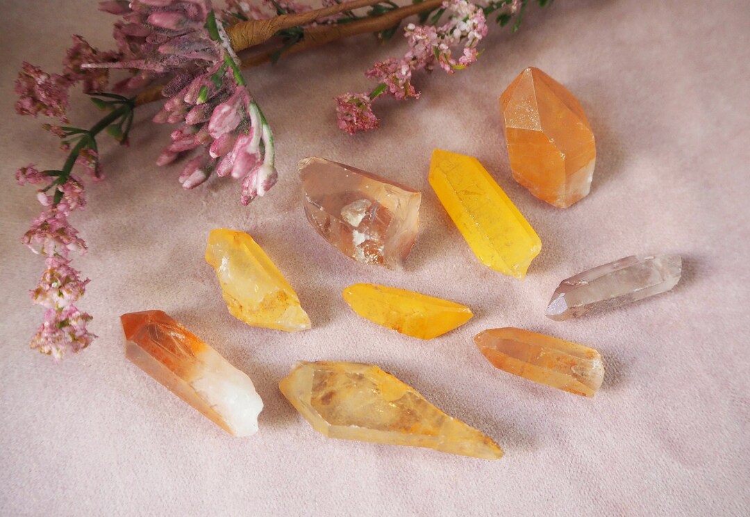 Tangerine Quartz Point Tangerine Quartz the Stone of Etsy