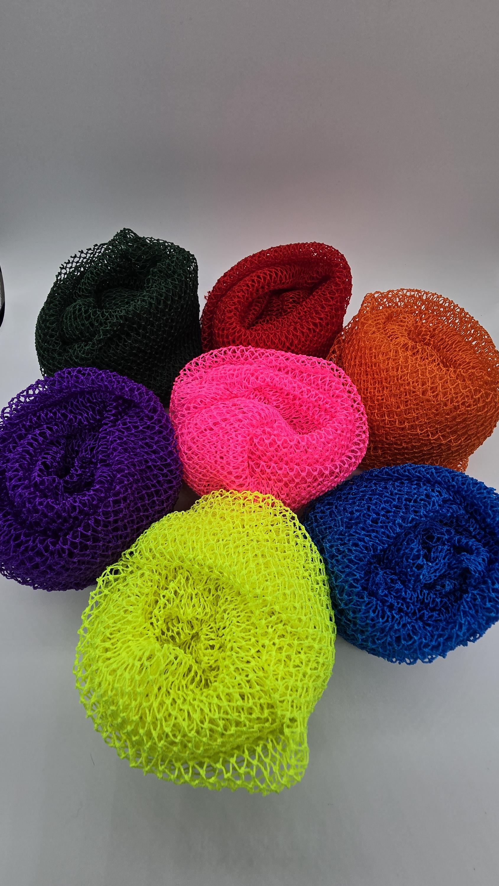 African Net Sponge Authentic - Exfoliating Body Scrubber Bath Sponge - Back Scrubber Washcloth For Shower With Travel Bag (Blue - View #9