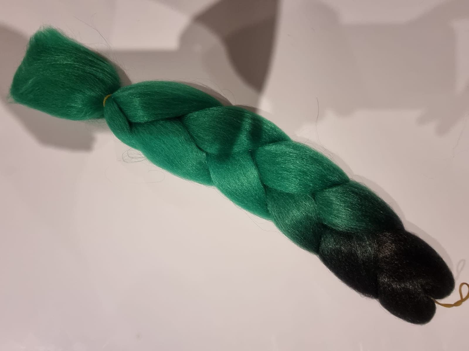 Green Black Ombré Braid Hair Extensions Top Shelf - Ombre Green Braid Hair | Lunautics Braid-In Hair  main image 2