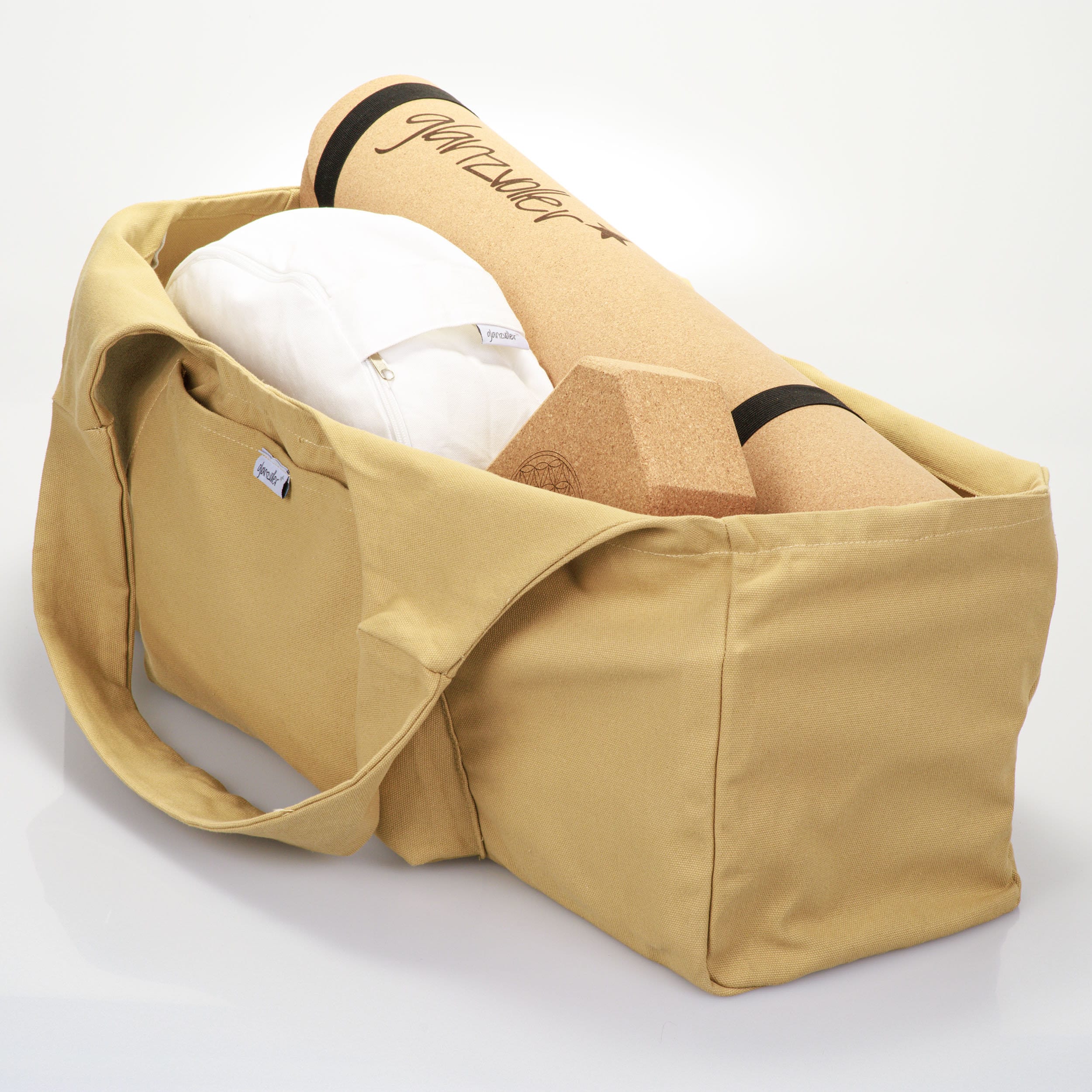 Sac De Transport Tapis De Yoga Kismet – Boho Floral Matelassé Jaune