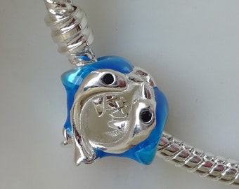 Pulsera - colgante de delfines con motivo marino / pez delfín / pulsera y colgante compatible con la mayoría de marcas de joyería / ideas de regalos