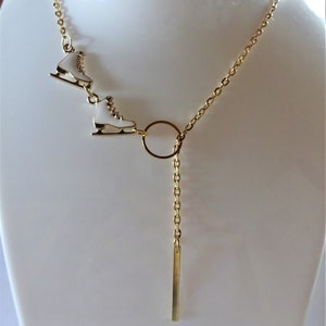 Necklace / Collar with Ice Skating motive / Skating shoe Charm for Ice Skating Fans / Figure Skating Necklace / Gift Idea