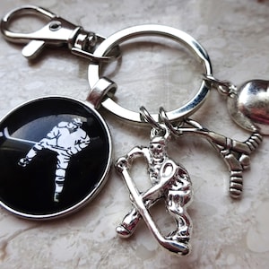 Hockey Keychain | Hokey Skate Key ring | Winter sport  | Ice Hockey Player Gift Idea