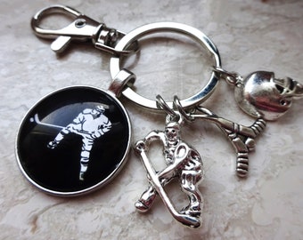 Hockey Keychain | Hokey Skate Key ring | Winter sport  | Ice Hockey Player Gift Idea