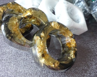 Napkin Rings - Set of 4 / Various Colors available / Handmade - Epoxy Resin / Napkin Holder / Table Decoration / Gift Idea