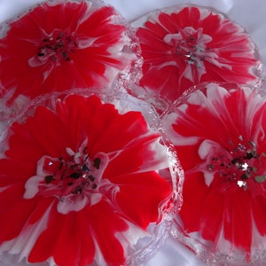 Handmade Elegant Epoxy Resin Coasters Set / Home Decor / Table Decoration / Gift Idea