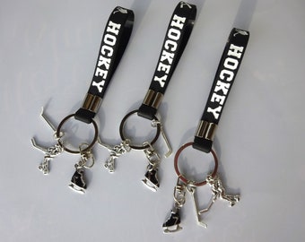 Hockey Keychain | Hokey Skate Key ring | Winter sport  | Ice Hockey Player Gift Idea