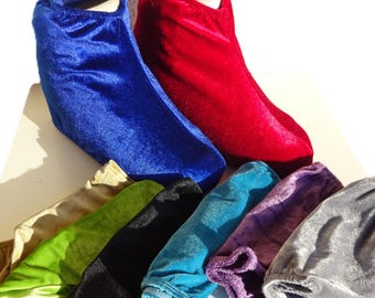 Velvet Skate Shoe Covers | Ice Skating & Roller Skating Boot Covers | Stretch Skate Covers | Multiple Colors  | Figure Skate Accessories
