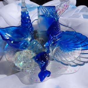 Handmade Epoxy Resin Jewelry stand / Jewelry tray / Trinket Tray / Vanity Tray
