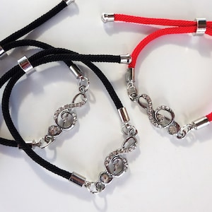 Violinschlüssel Armband verstellbar – Geflochtenes Musiknoten-Armband für Musiker, Musikliebhaber & Lehrer – Geschenk für Sie / Musikschmuck