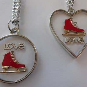 Necklace / Collar with Ice Skating motive / Skating shoe Charm for Ice Skating Fans / Figure Skating Necklace / Gift Idea
