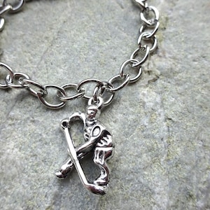 Bracelet Ice Hockey Sports Skate Motif – Hockey Pendant / Hockey Themed Bracelet for an Ice Hockey Skate Fan / Ice hockey charm / Gift idea