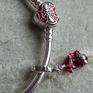 Genuine 925 Silver America Spiderman Charm Comes With a Genuine 925 Silver America Spiderman Charm Comes With a