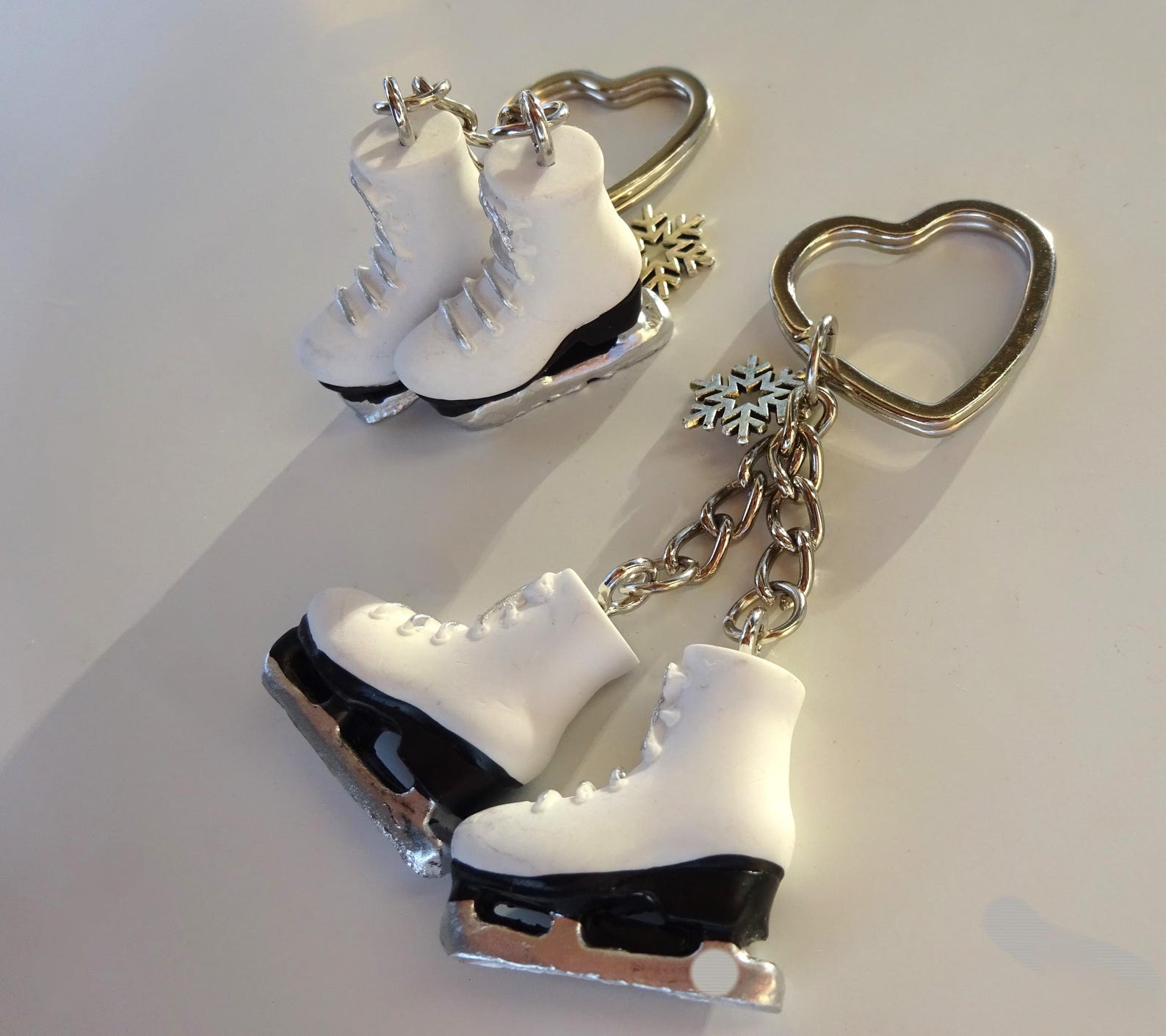 Ice Rink Keys Ice Skate Keychain – Gift for Ice Skater – Bag Charm – Figure Skating ...