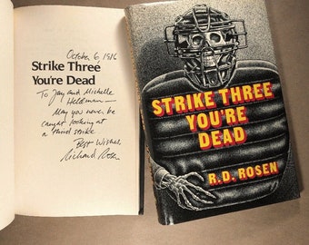 Strike Three You're Dead by R. D. Rosen (Signed, First Edition, Hardcover)