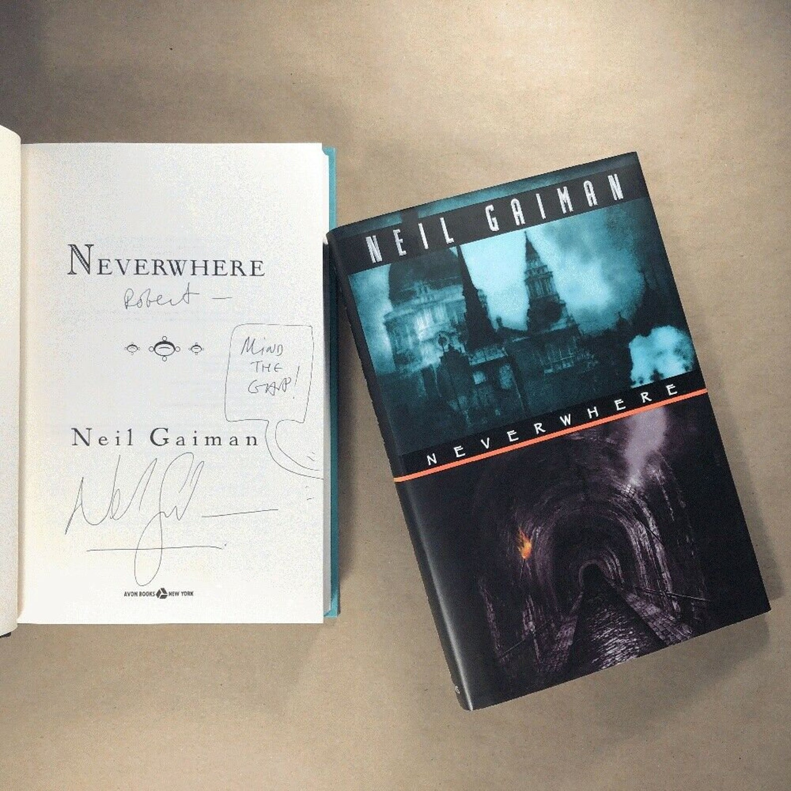 Neverwhere by Neil Gaiman Signed First Edition Hardcover in | Etsy