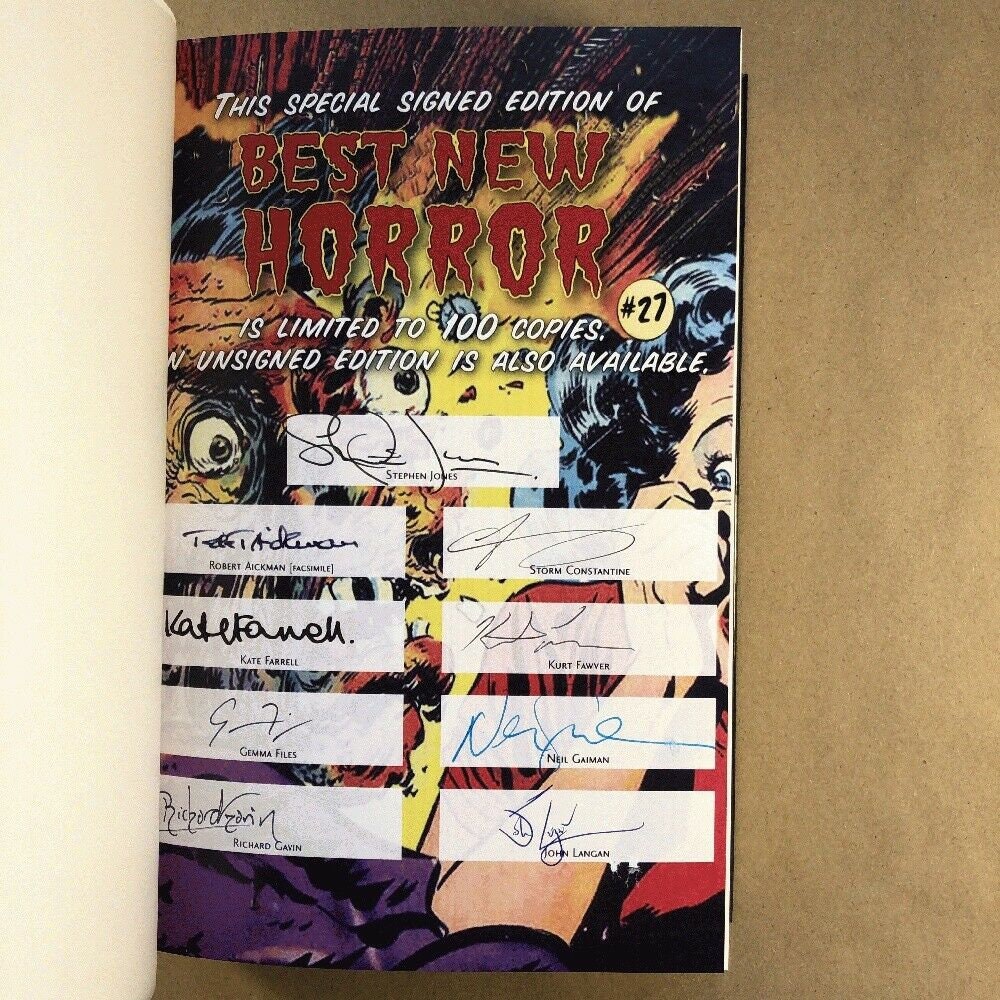 Best New Horror 27 Stephen Jones signiert Limited First | Etsy