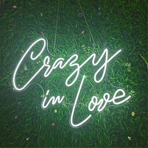 Crazy In Love Neon Sign Wedding Custom Neon Sign Flex Led Neon Light Sign Led Logo Custom Neon Sign Bride Party Room Decoration