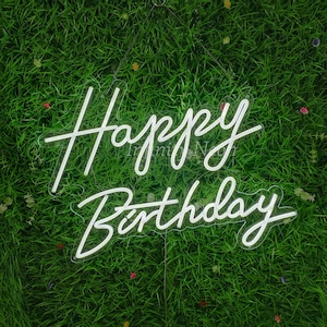 Alles Gute zum Geburtstag Neon Zeichen/Hochzeit Dekor Wanddekoration/personalisierte Geschenk Custom/Business Logo/Geburtstagsgeschenk/Wandbehangs Zeichen
