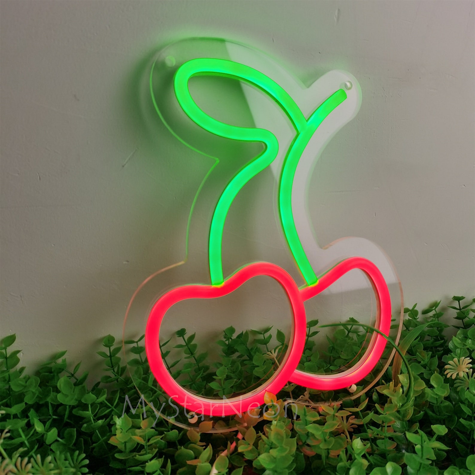 Cherry Neon Sign, Led Neon Sign, Party Neon Sign,wall Sign Hanging Art ...