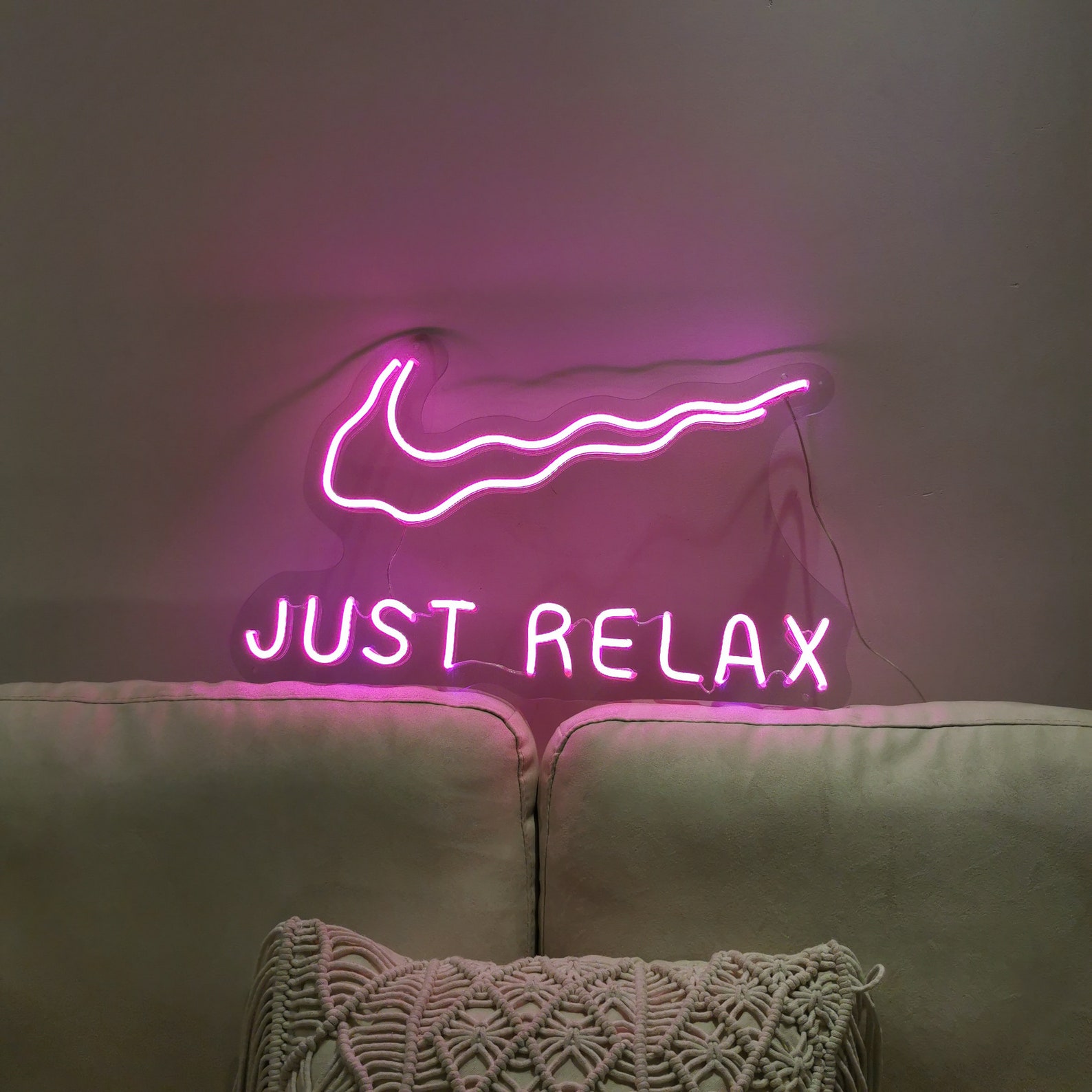 Just Relax Neon Sign/ Custom Neon Sign/ Custom Wedding Neon | Etsy