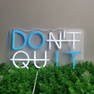 Don&#39;t Quit Neon Sign Wall Decor, DO IT led neon sign party decorations,  LED Neon Sign for Office Room, Gym Room, Man Cave, Gamer Room