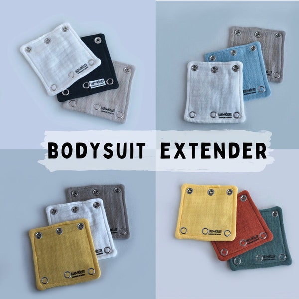 Body Extender für Babykleidung im Set Body Extension Kleinkind 3tlg. Unterschiedliche Schnappgröße