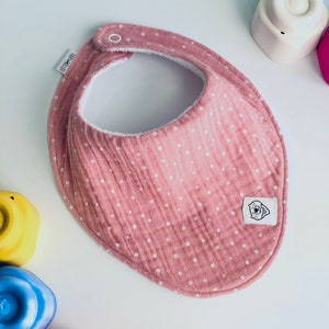Babadores de musselina orgânica para bebês, babadores absorventes estilo bandana com pano de bambu para meninos e meninas de 0 a 12 meses