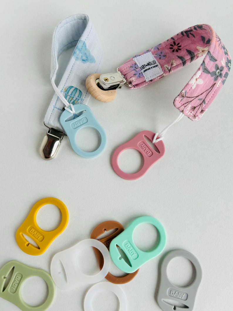 Dummy Ring Adapter Universal Silicone Pacifier Chain Connector ...