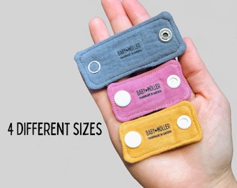 Cotton Snap Bib Extender Adult Bib Baby Bib Extension Dignity Bib Extra Length Small Bib Connector