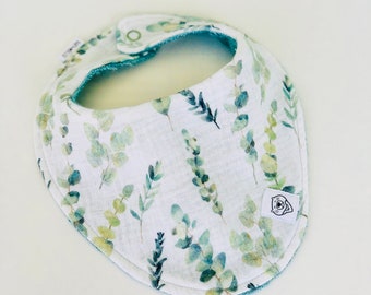 Floral Baby Bandana Bib Muslin Bamboo Dribble Bib High Absorbent Teething Bib Gift for baptism Gift for Teething Baby Gift for Baby Shower