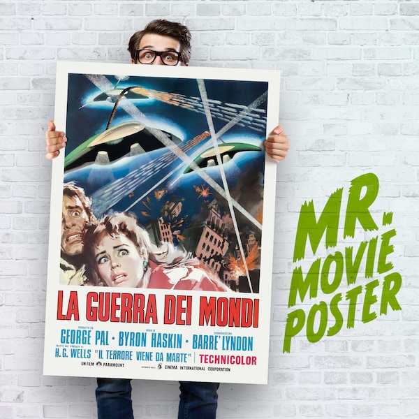 The War of the Worlds – Sci-Fi Horror Movie Poster – Digitally Retouched – Sizes up to A0 and 24” x 36”