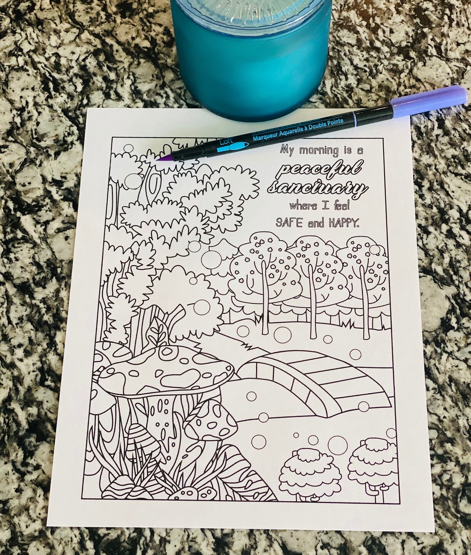 Affirmation Coloring Pages | Etsy