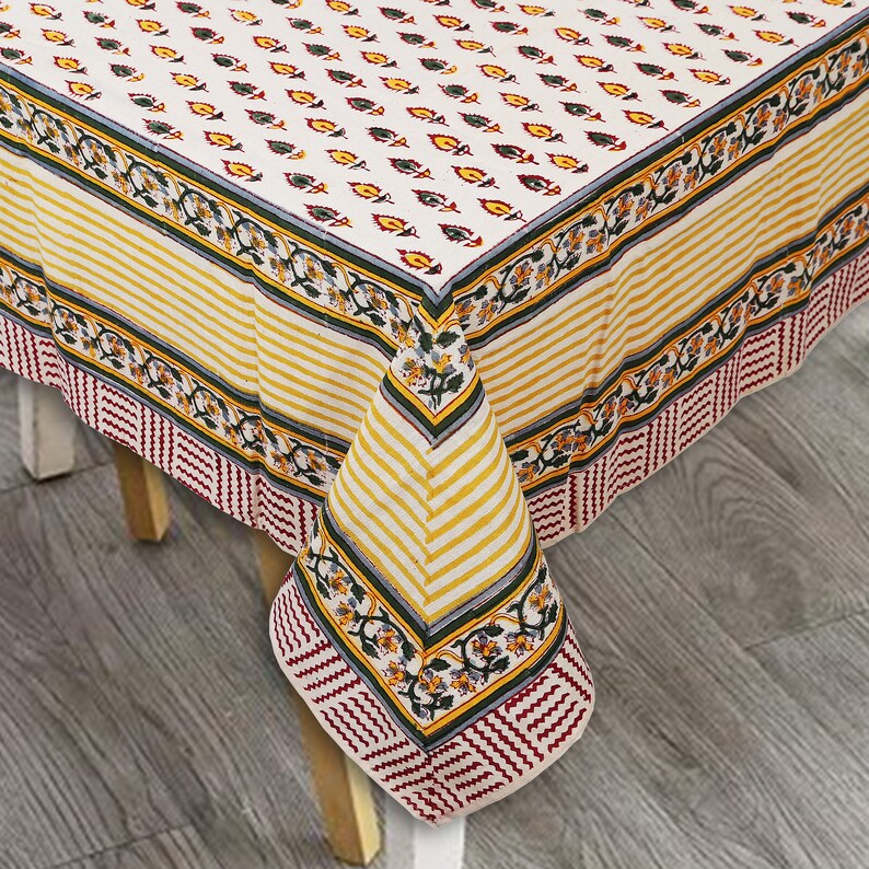 Square Cotton Table Cover Table Cloths Square Table Cover Yoga Etsy