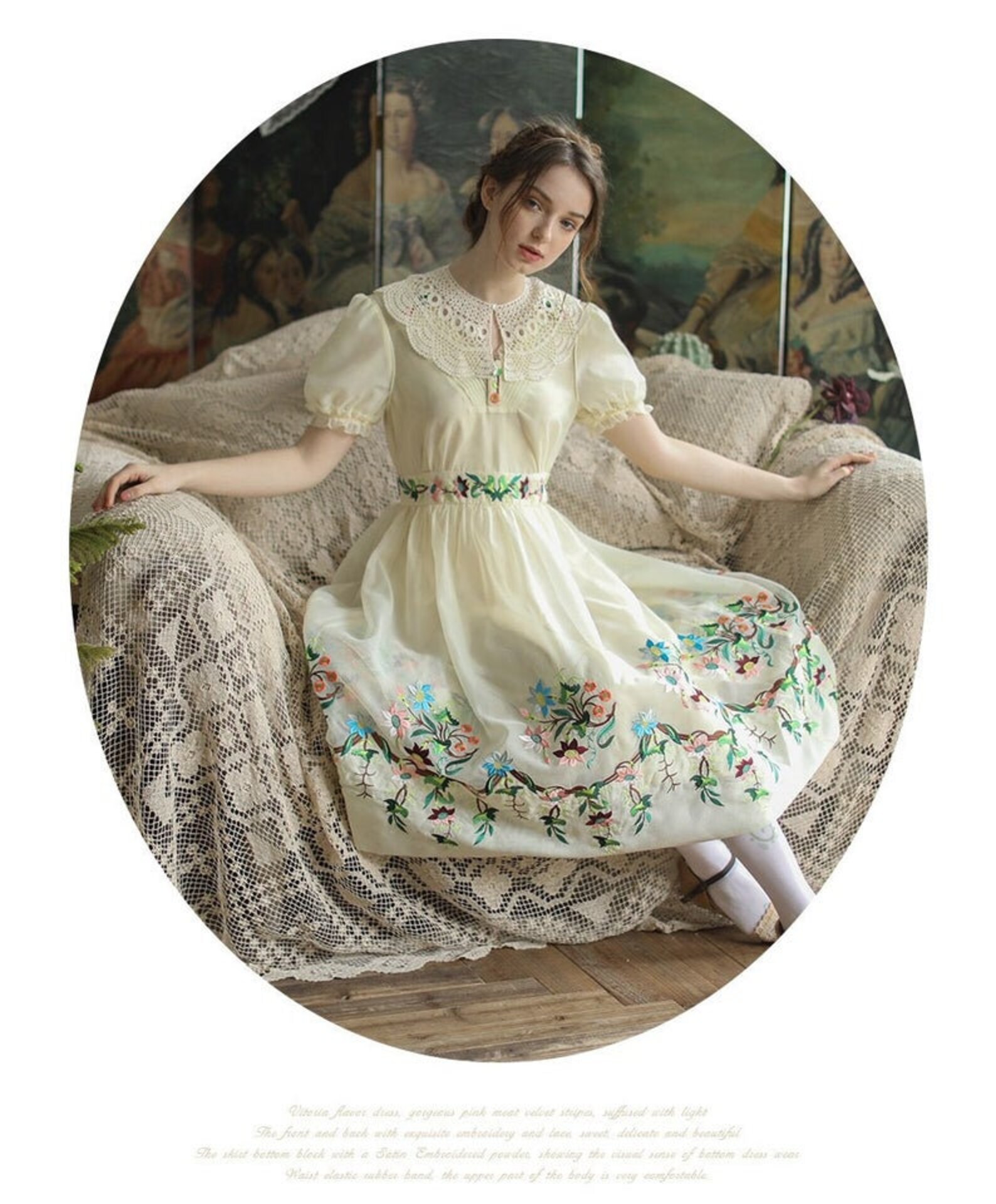 Sweet Princess Apricot Color Dress / fairy dress / enaissance Etsy