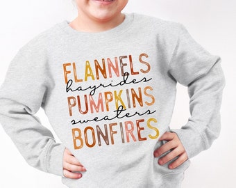Pumpkin Patch Shirt, Fall Sweatshirt for Kids, Flannel Pumpkin Sweater, Fall Crewneck, Cute Autumn Tee,Thanksgiving outfit,Turkey tee