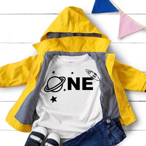 Outer Space One birthday, Space Birthday T-shirt, First Birthday Tee, Space Party Shirt,One Space shirt, One year party shirt