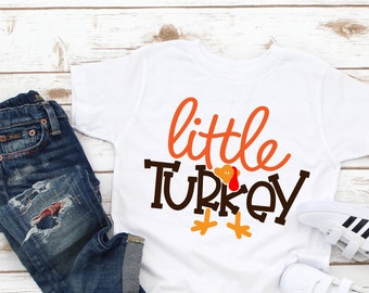 Little Turkey Toddler Shirt - Fall Toddler Shirt, Cute Fall Shirt, Thanksgiving Toddler Shirt