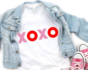 Baby Girl Valentine Outfit, Girls Valentine Shirt for girls, Valentine TShirt Toddler, XOXO Shirts Toddler Girl,Vday kids Shirt