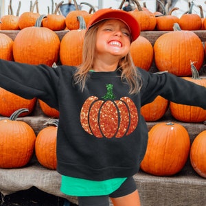 Glitter Pumpkin Sweatshirt,Girls Halloween Outfit,Toddler Halloween Outfit, Girls Halloween Shirt Jack o lantern shirt