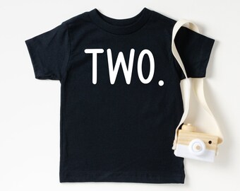 Second Birthday Kids Shirt - Vintage Two Year Old Birthday Tee - Unisex Natural Toddler Shirt