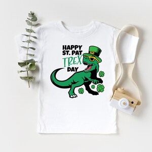 Dinosaurs St.Patricks Shirt for Boys, Trex St. Patricks Day tee, Funny Dinosaur Shamrock Shirt, St. Pattys Shirt for boys