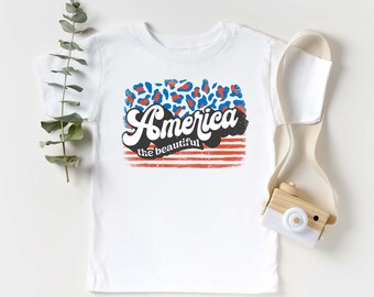 Retro America Shirt, America The Beautiful, 4th Of July Shirt, Fourth Of July, Patriotic USA Gift, Unisex Graphic Tee